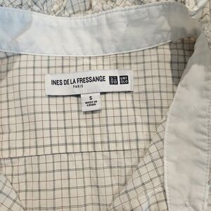 Ines de la Fressange Women's Checkered Blouse - Cream